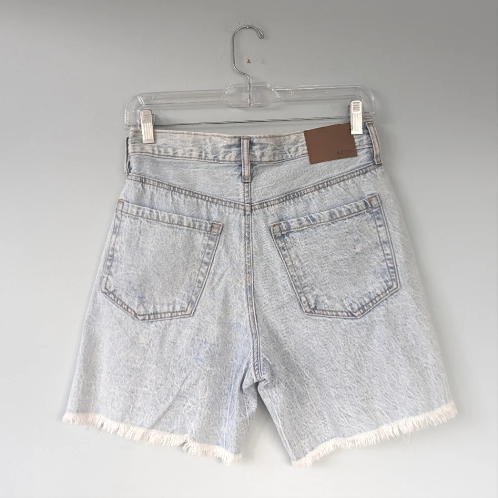 NWT Aeropostale 90's Baggy Hemp Denim Distressed Shorts